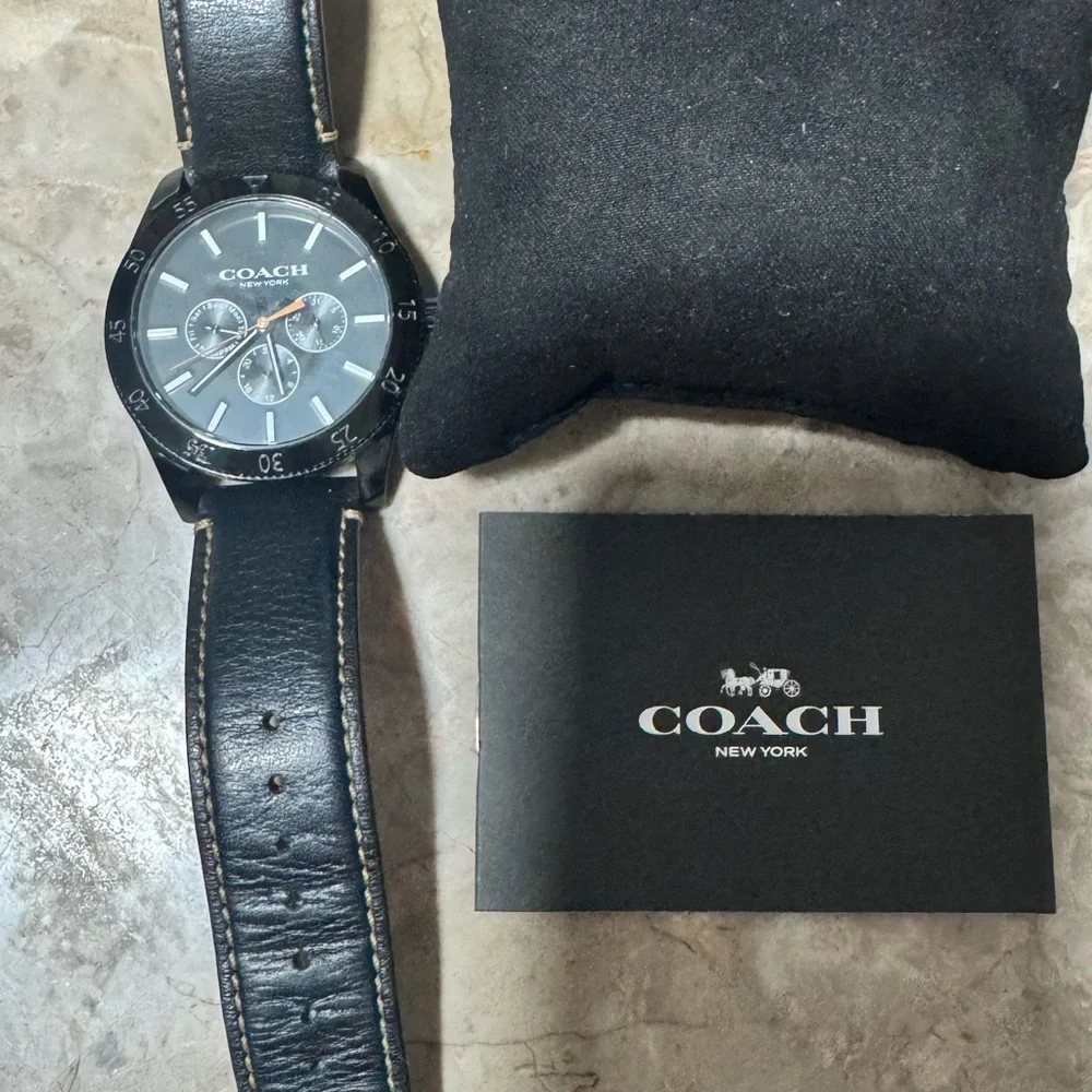 Coach Black Dial Chronograph Watch